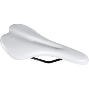 Colour Bike Saddle Seat Pad Breathable Comfortable Bicycle Fit for Road Bike Fixed Gear Bike (White Hollow)