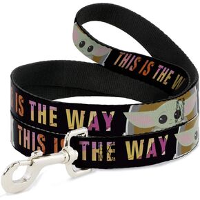Buckle-Down Star Wars Pet Leash, Dog Leash, Star Wars The Child Chibi Pod Pose This is The Way, 6 Feet Long 1.5 Inch Wide