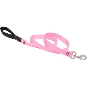 Dog Leash by Lupine in 1" Wide Pink 4-Foot Long with Padded Handle