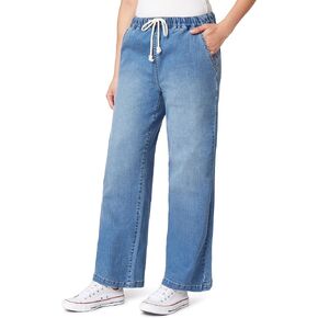 Angels Forever Young Women's Getaway Straight Relaxed Jeans