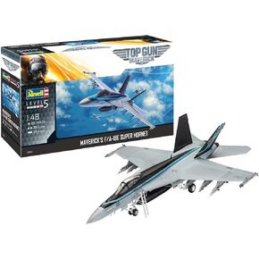 Revell 03864 Maverick's F/A-18E Super Hornet Top Gun 1:48 Scale Unbuilt/Unpainted Plastic Model Kit
