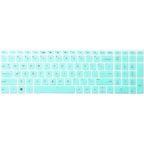 uxcell Ultra Thin Silicone Keyboard Cover Protector Protective Keyboard Skin Turquoise Laptop Keyboard Cover Film Accessories Compatible for HP Pavilion 15 Laptop