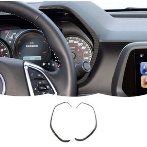 RT-TCZ Carbon Fiber Dashboard Strip Trim Cover Speedometer Frame Trim Decoration Interior Accessories for Chevrolet Chevy Camaro 2016-2023