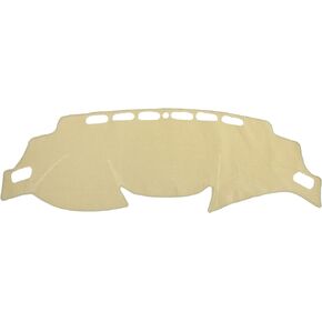 X AUTOHAUX Car Dashboard Cover Beige Polyester Non-Slip Mat Protector Carpet Sun Proof for Nissan Rogue 2014-2018