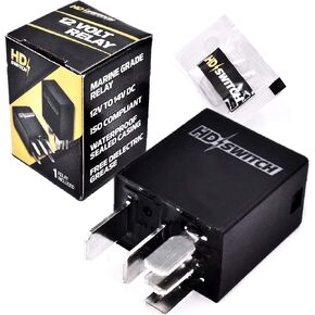 HD Switch 12V Relay Replaces Borg-Warner R3223, HFV6 012ZS-TR, 012HS-TR, Ford NVFMCZ20 Panasonic, ACM13221, G8HN-1A2T, NVFMCZ25