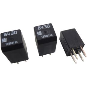 New OEM 13500113 GM Relays 3-Pack Multi-Function 4-Pin Relay 19116962 D1777C