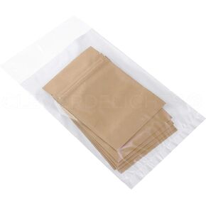 CleverDelights 6" x 9" Clear Front Poly Mailers - 100 Pack - Premium Self-Adhesive Shipping Bags