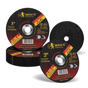 JKINGS Anti-Explosion 4.5" Cut-Off Wheels, 0.04" Thickness Ultra Thin & Aggressive Cutting Disc High-Performance for Metal & Stainless Steel (Pack of 50)