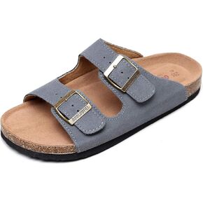 Cork Sandals Women With Arch Support, Comfortable Summer Beach Sandals For Women/Girls/Ladies,Leather Slide Shoes For Women