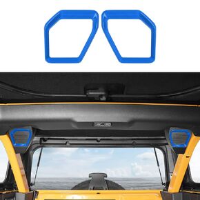 Tail Box Speaker Cover for Bronco Accessories, Car Rear Trunk Speaker Audio Trim Interior Accessories Compatible with 2021 2022 Ford Bronco(2PCS Red) in Kuwait