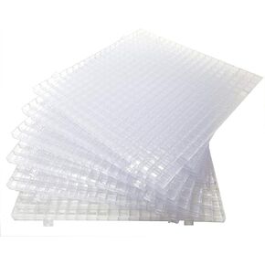 Creator's Waffle Grid 6-Pack - As Seen On HGTV/DIY Cool Tools Network - 100% USA - Solid Bottom Modular Surface - Glass Cutting, Small Parts, Liquid Containment, Grow Room, Etc. - Home, Office, Shop