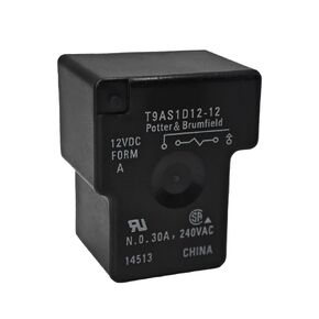Relay T9AS1D12-12, 12VDC 30A SPST-NO PCB Power Relay - Versatile for PC Board or Panel-Mounted Applications