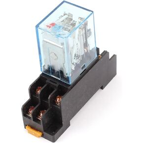 uxcell DC 12V Coil Power Relay 10A DPDT LY2NJ with PTF08A Socket Base