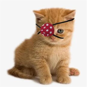 2 Pack Cat Eye Patch Cats Single Eyepatch Cats Eye Covering Wounds Protector for Cat Kitten Dog Eyes Patch Dog Single Eyepatch Dogs Eye Protector