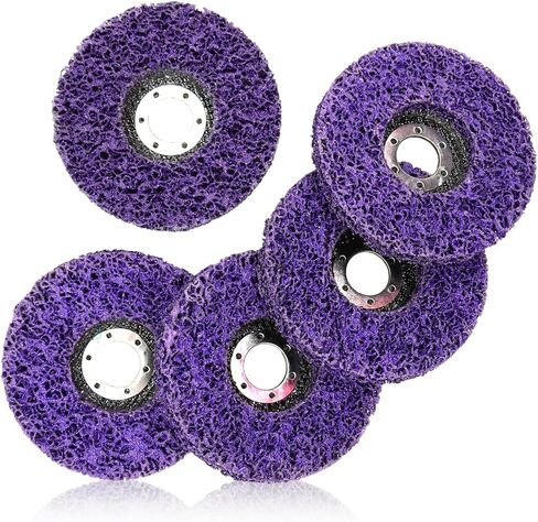 5 PCS Strip Discs Stripping Wheel Compatible with Angle Grinder Clean and Remove Paint Rust Welds Oxidation(4-1/2" x 7/8") in Saudi Arabia