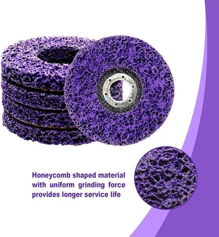 5 PCS Strip Discs Stripping Wheel Compatible with Angle Grinder Clean and Remove Paint Rust Welds Oxidation(4-1/2" x 7/8") in Saudi Arabia
