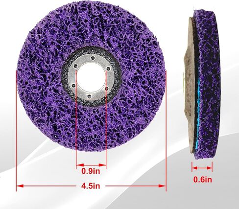 5 PCS Strip Discs Stripping Wheel Compatible with Angle Grinder Clean and Remove Paint Rust Welds Oxidation(4-1/2" x 7/8") in Saudi Arabia