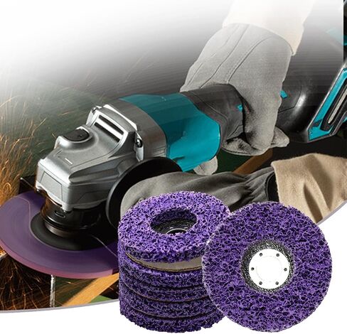 5 PCS Strip Discs Stripping Wheel Compatible with Angle Grinder Clean and Remove Paint Rust Welds Oxidation(4-1/2" x 7/8") in Saudi Arabia