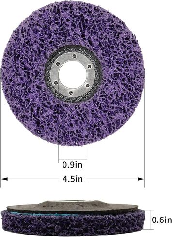 5 PCS Strip Discs Stripping Wheel Compatible with Angle Grinder Clean and Remove Paint Rust Welds Oxidation(4-1/2" x 7/8") in Saudi Arabia