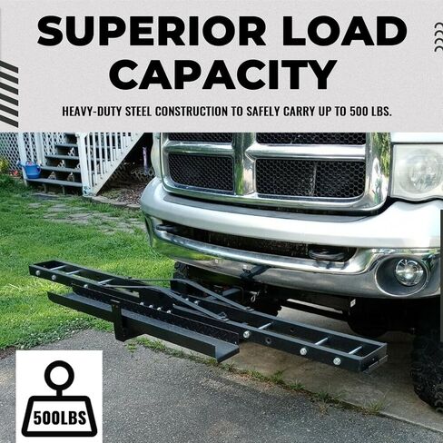 500LBS الصلب دراجة نارية سكوتر الترابية دراجة الناقل متعهد النقل مكافحة الميل عقبة جبل الرف المنحدر مع 2 ''استقبال وصلة مقطورة دبوس الناقل in Kuwait