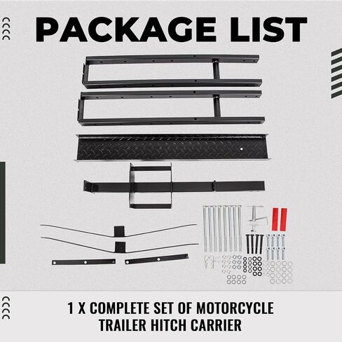 500LBS الصلب دراجة نارية سكوتر الترابية دراجة الناقل متعهد النقل مكافحة الميل عقبة جبل الرف المنحدر مع 2 ''استقبال وصلة مقطورة دبوس الناقل in Kuwait
