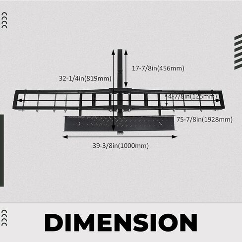 500LBS الصلب دراجة نارية سكوتر الترابية دراجة الناقل متعهد النقل مكافحة الميل عقبة جبل الرف المنحدر مع 2 ''استقبال وصلة مقطورة دبوس الناقل in Kuwait