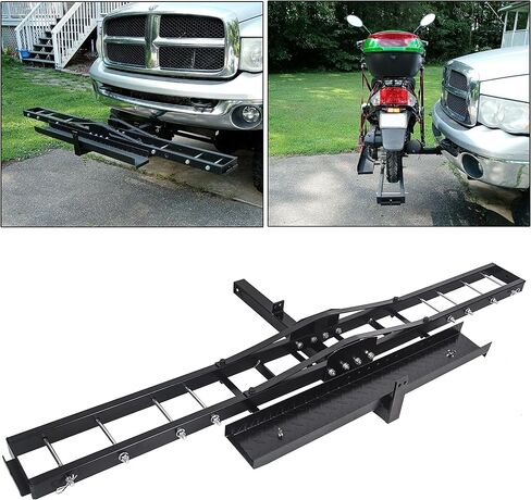 500LBS الصلب دراجة نارية سكوتر الترابية دراجة الناقل متعهد النقل مكافحة الميل عقبة جبل الرف المنحدر مع 2 ''استقبال وصلة مقطورة دبوس الناقل in Kuwait