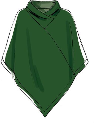 McCall's Patterns McCall's Women's Long Poncho Shawl Sewing, Sizes XS-M Patterns in Saudi Arabia
