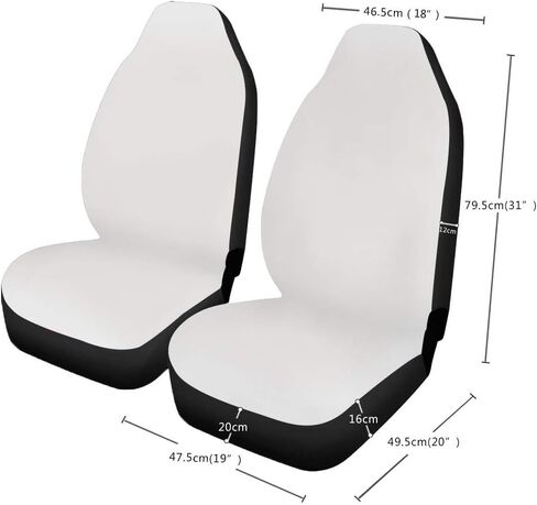 POLERO Abstract Cow Print Car Seat Covers Front Seat Only 2 Pack Auto Bucket Seats Protector Accessories for Vehicles Truck SUV in Saudi Arabia