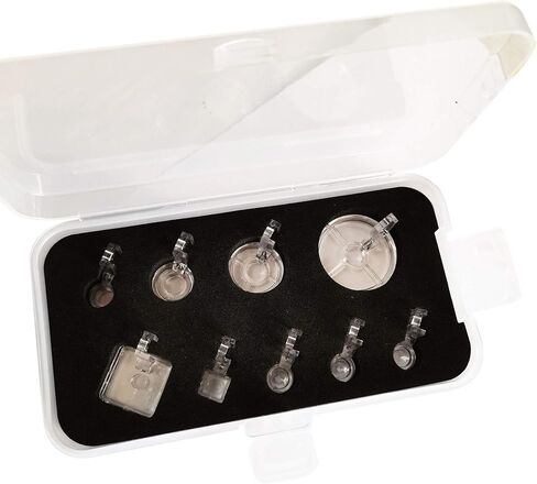 YICBOR 9pcs/Set Clarity Clear Couching Decorative Foot Threads Yarns FEET Quilting Embroidery Free Motion Echo Presser Foot for Low Shank Sewing Machines in Saudi Arabia