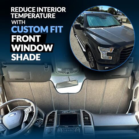 Front Car Windshield Sun Shade Compatible With 2010-2016 Porsche Panamera 970 Chassis G1 | Custom Fit Visor Accordion Fold Style Sun Protector | Silver & Grey 1-pc Set | SS-293 in Saudi Arabia
