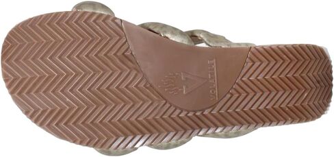 VOLATILE Womens Gillette Metallic Leopard Slide Athletic Sandals Casual Low Heel 1-2" - Beige in Saudi Arabia