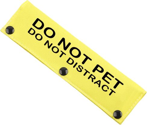 JXGZSO Do Not Pet Do Not Distract Dog Leash Wrap Snap-On Sign Service Dog Sleeve Cover (P DO NOT DISTRACT DLS) in Saudi Arabia