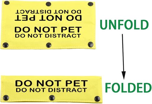 JXGZSO Do Not Pet Do Not Distract Dog Leash Wrap Snap-On Sign Service Dog Sleeve Cover (P DO NOT DISTRACT DLS) in Saudi Arabia