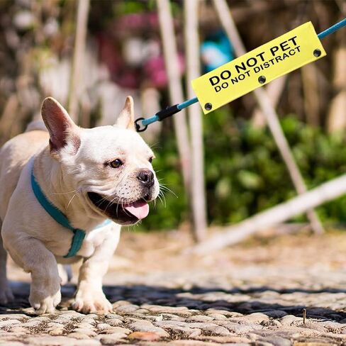 JXGZSO Do Not Pet Do Not Distract Dog Leash Wrap Snap-On Sign Service Dog Sleeve Cover (P DO NOT DISTRACT DLS) in Saudi Arabia