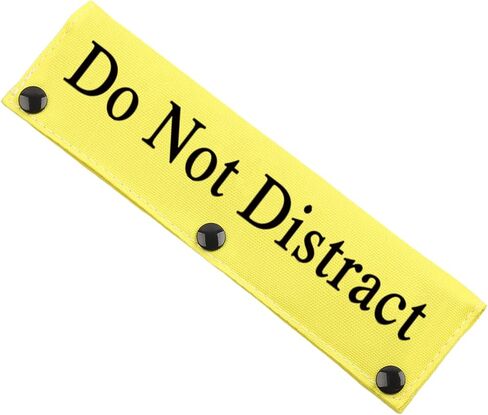 JXGZSO Do Not Pet Do Not Distract Dog Leash Wrap Snap-On Sign Service Dog Sleeve Cover (P DO NOT DISTRACT DLS) in Saudi Arabia