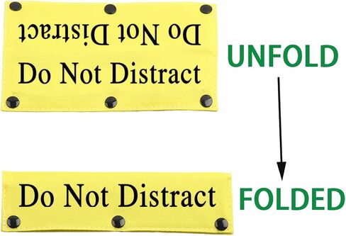 JXGZSO Do Not Pet Do Not Distract Dog Leash Wrap Snap-On Sign Service Dog Sleeve Cover (P DO NOT DISTRACT DLS) in Saudi Arabia