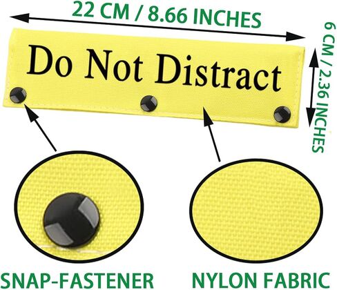 JXGZSO Do Not Pet Do Not Distract Dog Leash Wrap Snap-On Sign Service Dog Sleeve Cover (P DO NOT DISTRACT DLS) in Saudi Arabia