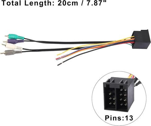 X AUTOHAUX 70-1786 Car Stereo CD Player Wiring Harness Wire Radio Adapter Install Plug for Mercedes All Models 1993-2004 in Saudi Arabia