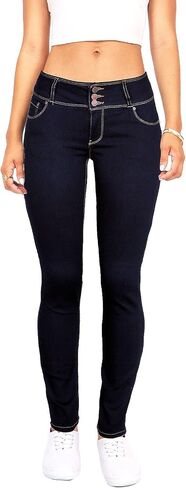 Wax Women's Juniors Body Flattering Mid Rise Skinny Jeans in Saudi Arabia