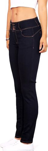 Wax Women's Juniors Body Flattering Mid Rise Skinny Jeans in Saudi Arabia