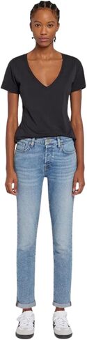 7 For All Mankind Women's Josefina Straight Cut Jeans in Saudi Arabia