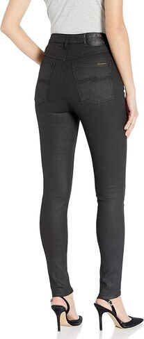 Nudie Jeans نسائي Hightop Tilde مطلي باللون الأسود، 31/34 in Kuwait