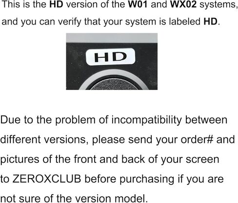كاميرا الرؤية الخلفية اللاسلكية لـ W01/WX02، كاميرا احتياطية رقمية بديلة لنظام ZEROXCLUB W01/WX02 (إصدار HD.) (يرجى سؤال البائع عما إذا كانت متوافقة قبل الشراء) in Kuwait
