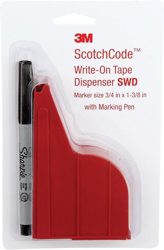 موزع علامات سلكية 3M ScotchCode مع شريط وقلم SWD، 0.75 بوصة × 1.375 بوصة in Saudi Arabia