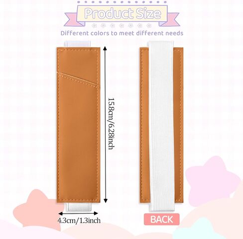 4 Pcs Adjustable Elastic Band Pen Holder, Pen Holder for Notebook, Notebook Pen Holder with Elastic Band, Pencil Holder, Pen Sleeve Case for Notebooks(Beige, Gray, Brown, Blue) in Saudi Arabia