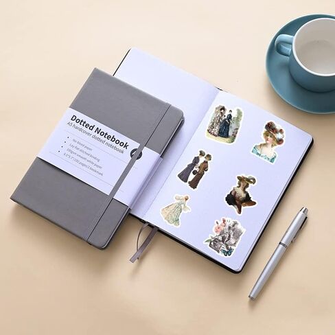 61PCS Victorian Stickers Vintage Girl Stickers Aesthetics Scrapbook Stickers Vinyl Waterproof Stickers for Laptop,Bumper,Skateboard,Water Bottles,Computer,Phone, for Kids,Teens,Adult in Kuwait