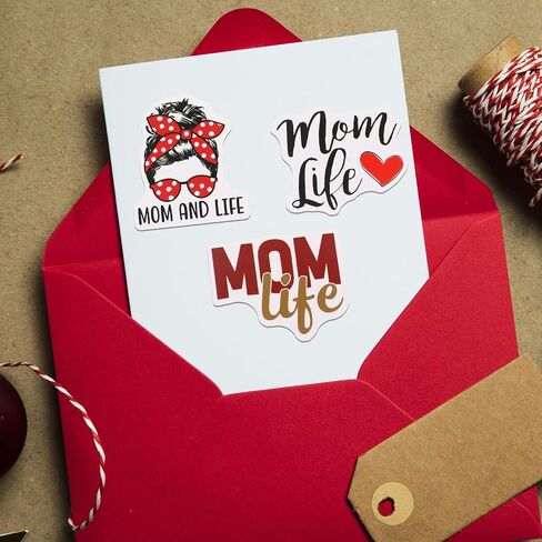 100 Pcs Mom Stickers, Mom Life Stickers Mom Car Decals, Funny Mom Cute Stickers, Aesthetic Mother Stickers for Mothers Gift, Water Bottles, Luggage, Car, Laptop, Guitar, Scrapbook, Bike, Fridge in Saudi Arabia