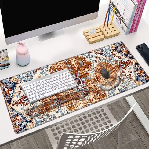 لوحة ماوس للألعاب مع مسند للمعصم، بساط مكتب، لوحة ماوس كبيرة مقاس 4 في 1 مقاس XXL + مسند معصم لوحة المفاتيح + مسند معصم الماوس + مجموعة قواعد مع تصميم مريح للمنزل والمكتب وخطوط الخرائط الطبوغرافية in Kuwait