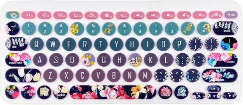 Silicone Keyboard Cover Skin for Logitech K380/Pebble Keys 2 K380s Multi-Device Bluetooth Keyboard, Cat in Saudi Arabia